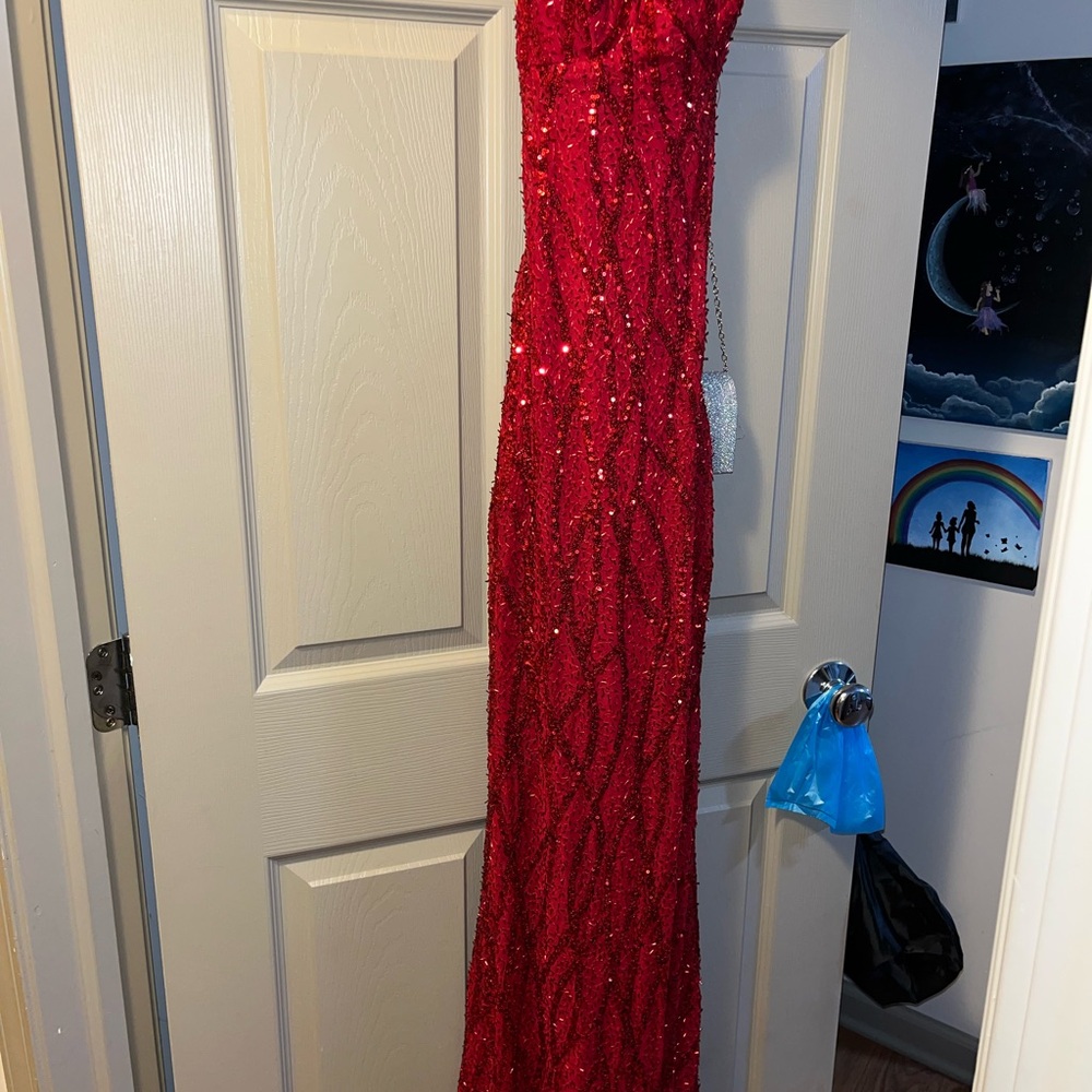 Stunning Red Sequin Gown